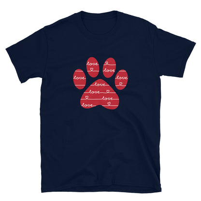 Love & More Love Paw Print T-Shirt