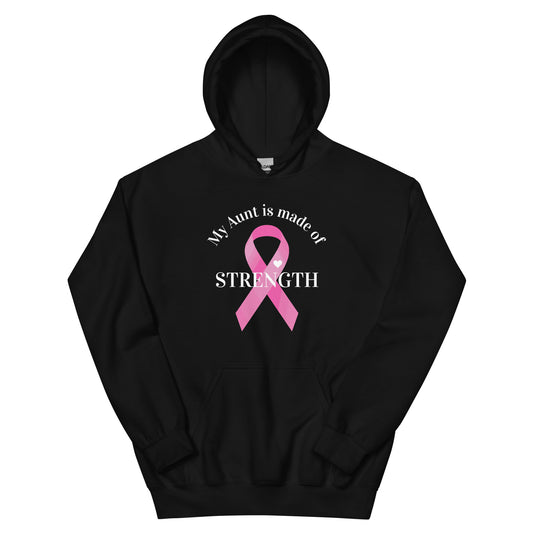 Aunt is Made of Strength Heart Ribbon Hoodie