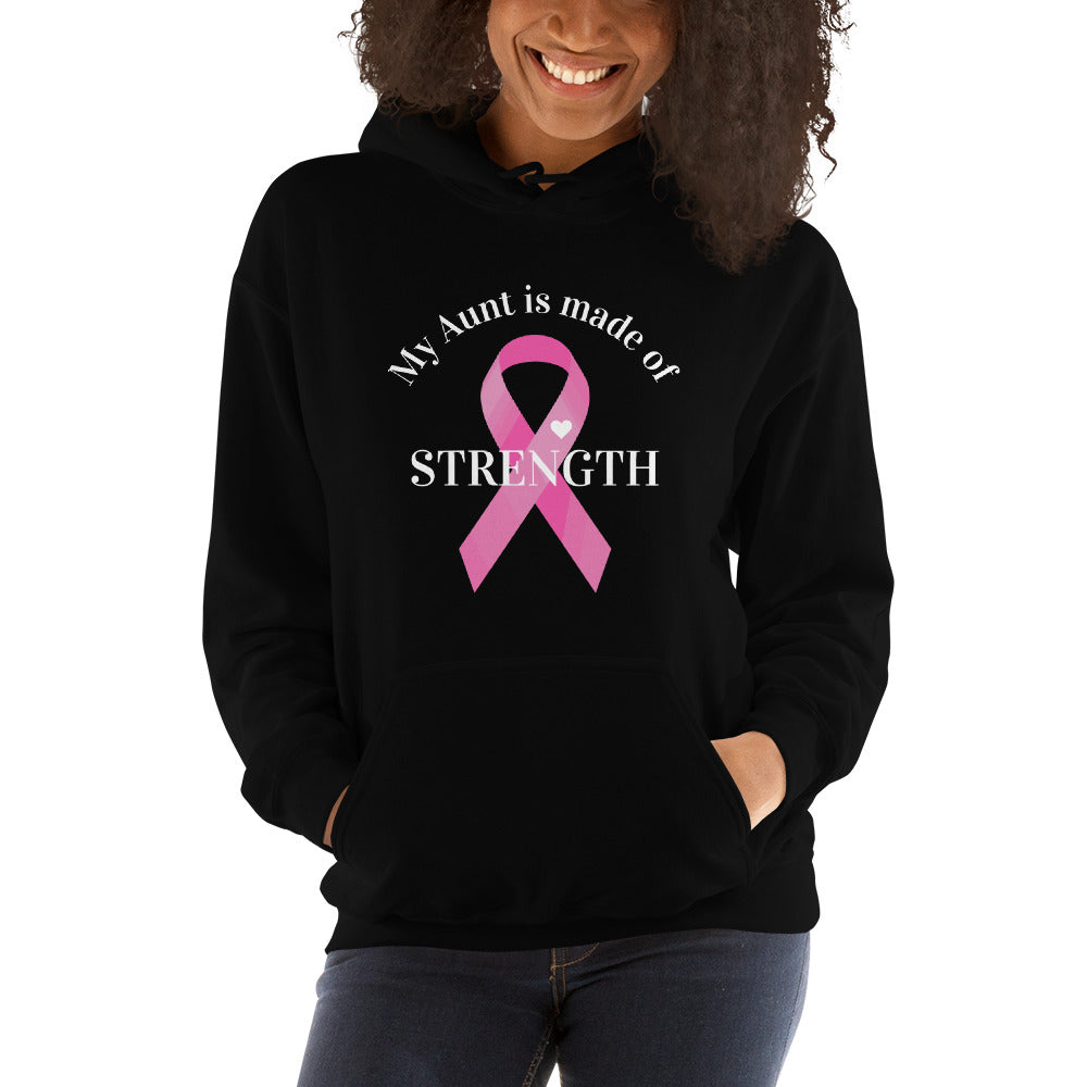 Aunt is Made of Strength Heart Ribbon Hoodie