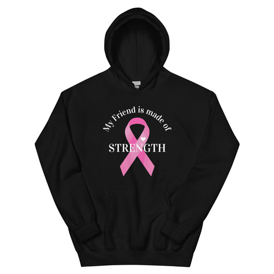 Friend is Made of Strength Heart Ribbon Hoodie