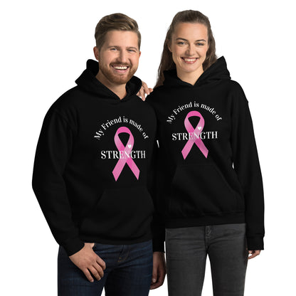 Friend is Made of Strength Heart Ribbon Hoodie