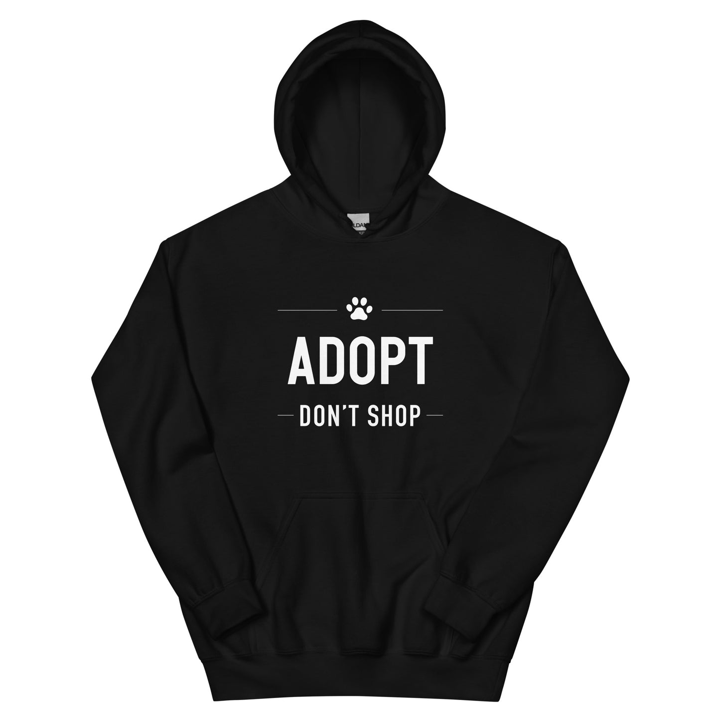 Adopt Don't Shop Paw Hoodie