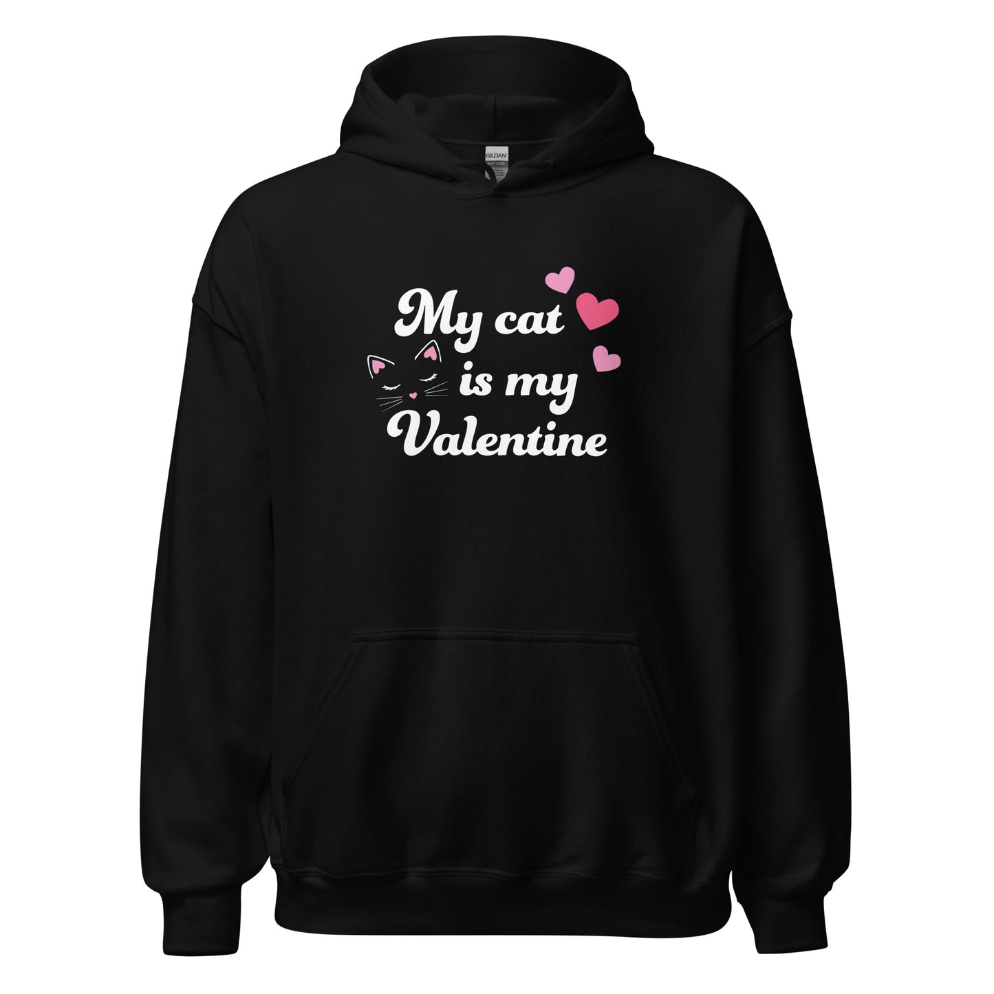 My Cat is My Valentine Hoodie