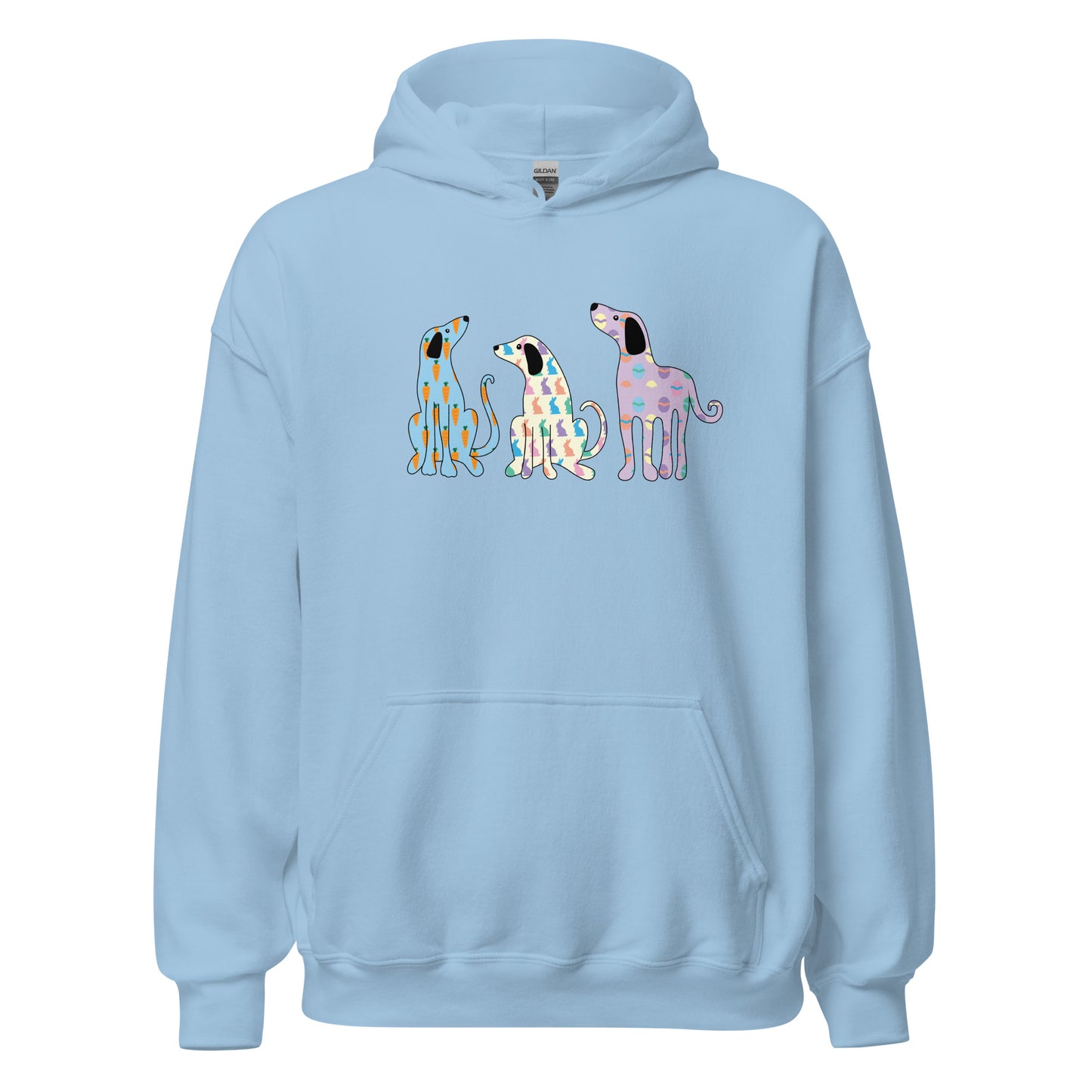 Whimsy Easter Dogs Hoodie