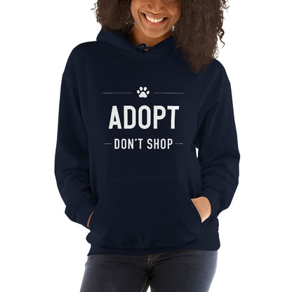 Adopt Don't Shop Paw Hoodie