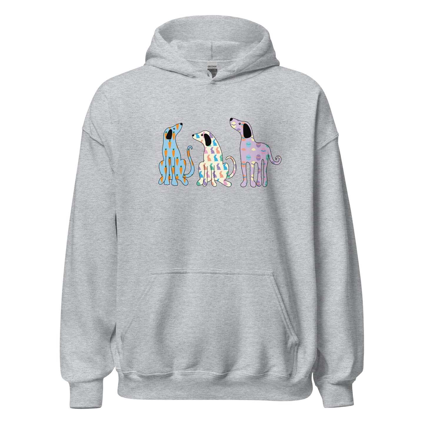Whimsy Easter Dogs Hoodie