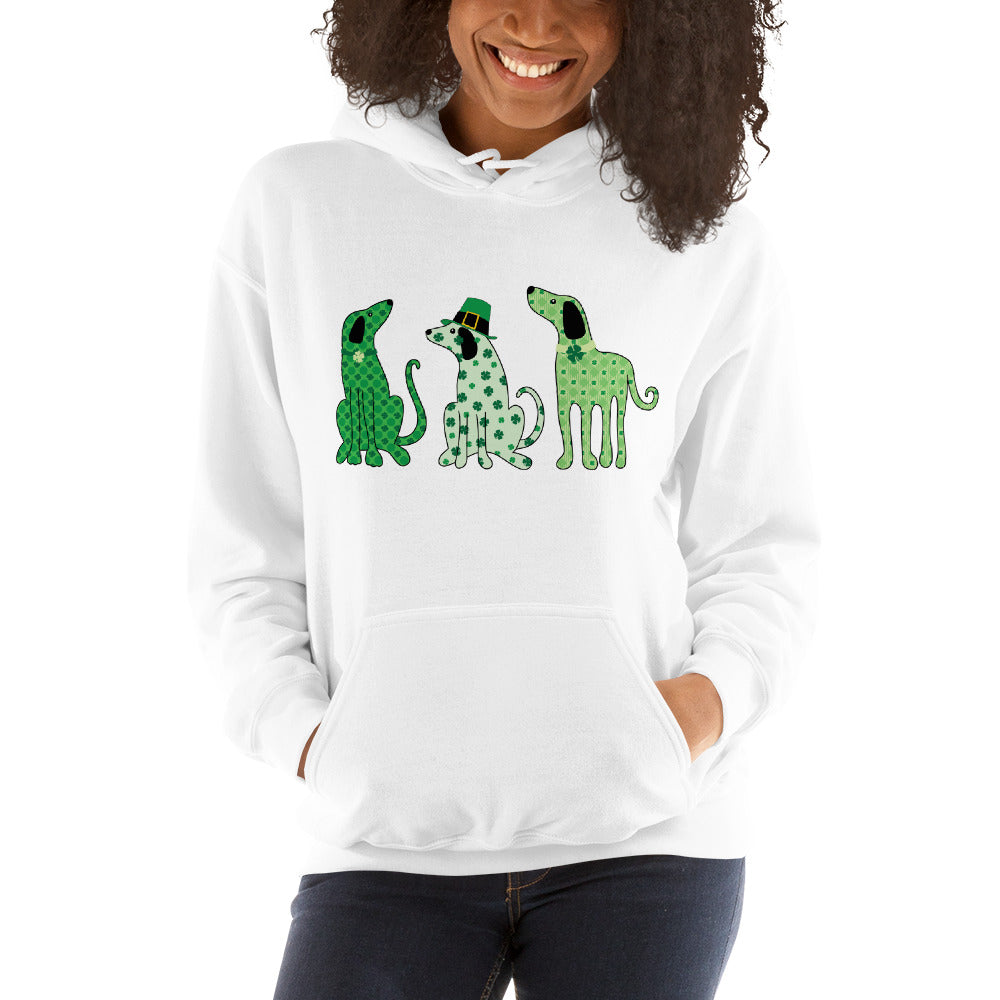 Whimsy St. Patrick's Day Dogs Hoodie