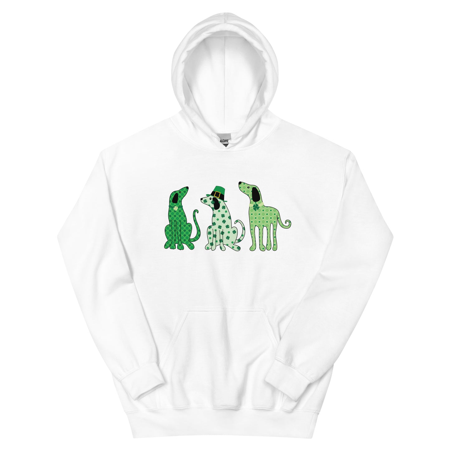 Whimsy St. Patrick's Day Dogs Hoodie