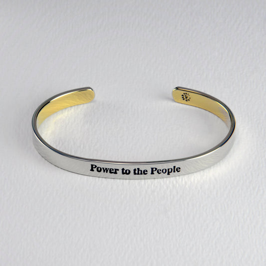 Power To The People 4.5mm Mixed Metals Cuff Bracelet