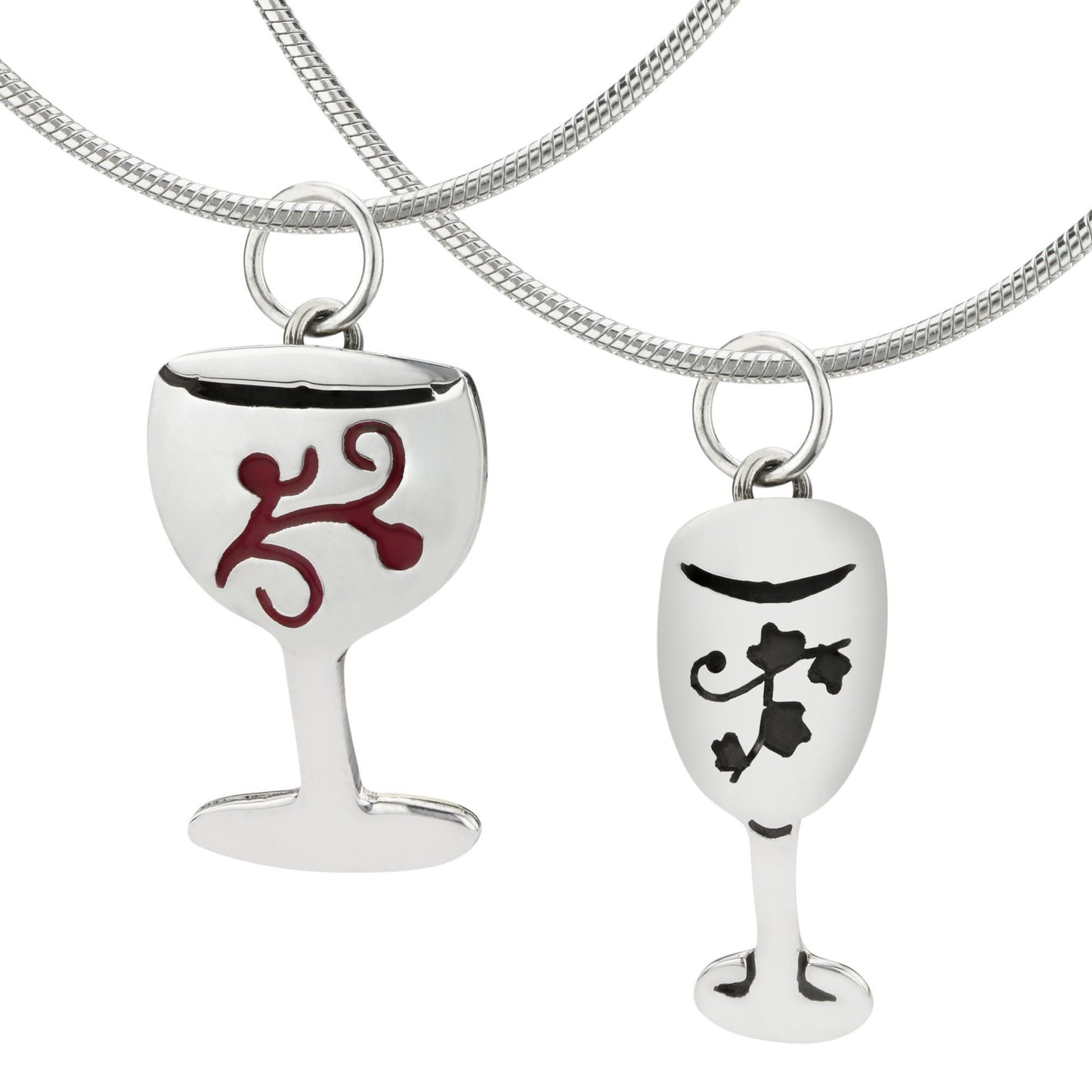 Wine Glass Sterling Necklace
