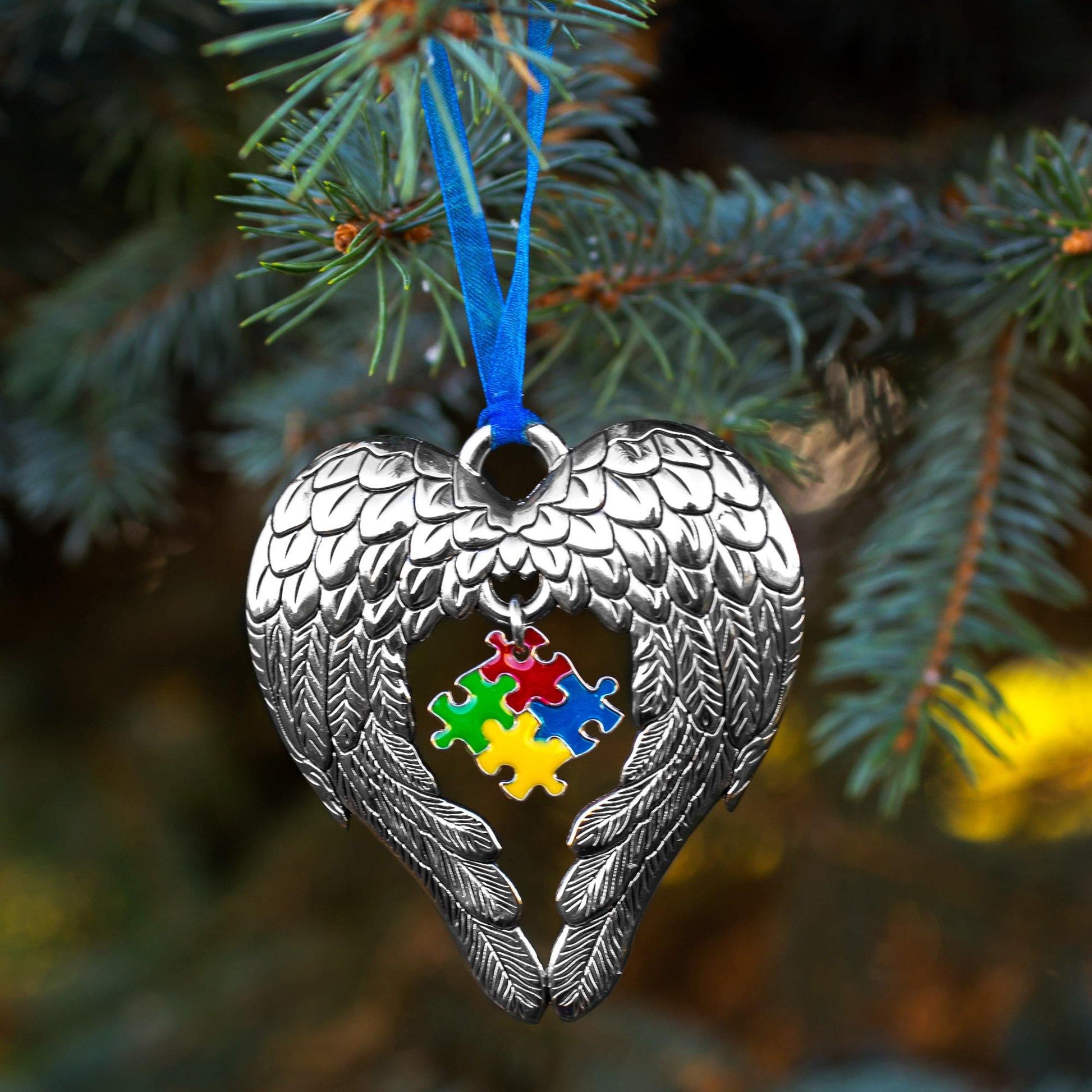 Wings Of An Angel Puzzle Piece Ornament