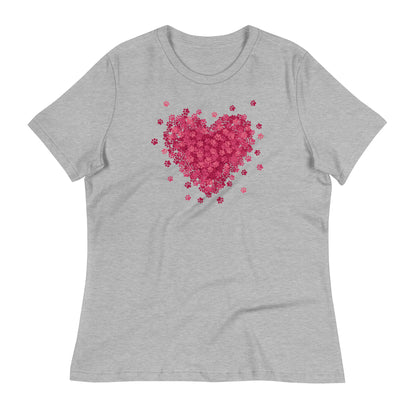 Bursting with Paw Love Women's Relaxed T-Shirt
