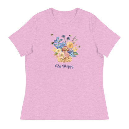 Bee Happy Women's Relaxed T-Shirt