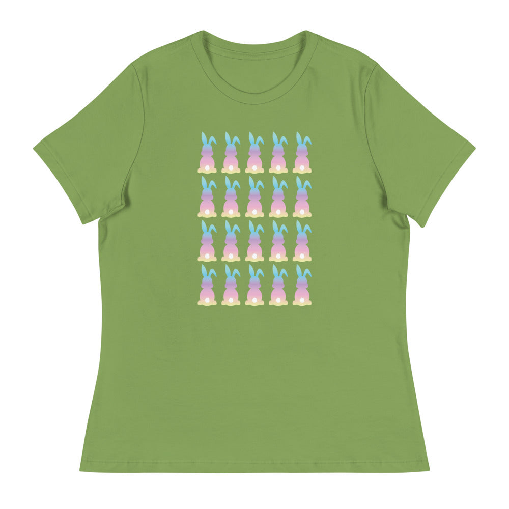Cotton Candy Colored Bunny Women's Relaxed T-Shirt